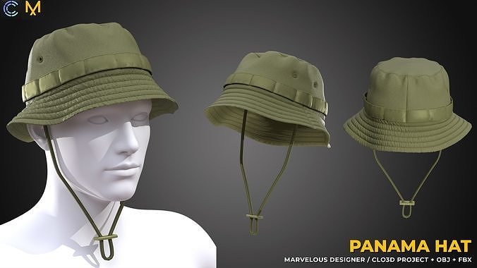 Bucket hat 3D model | CGTrader