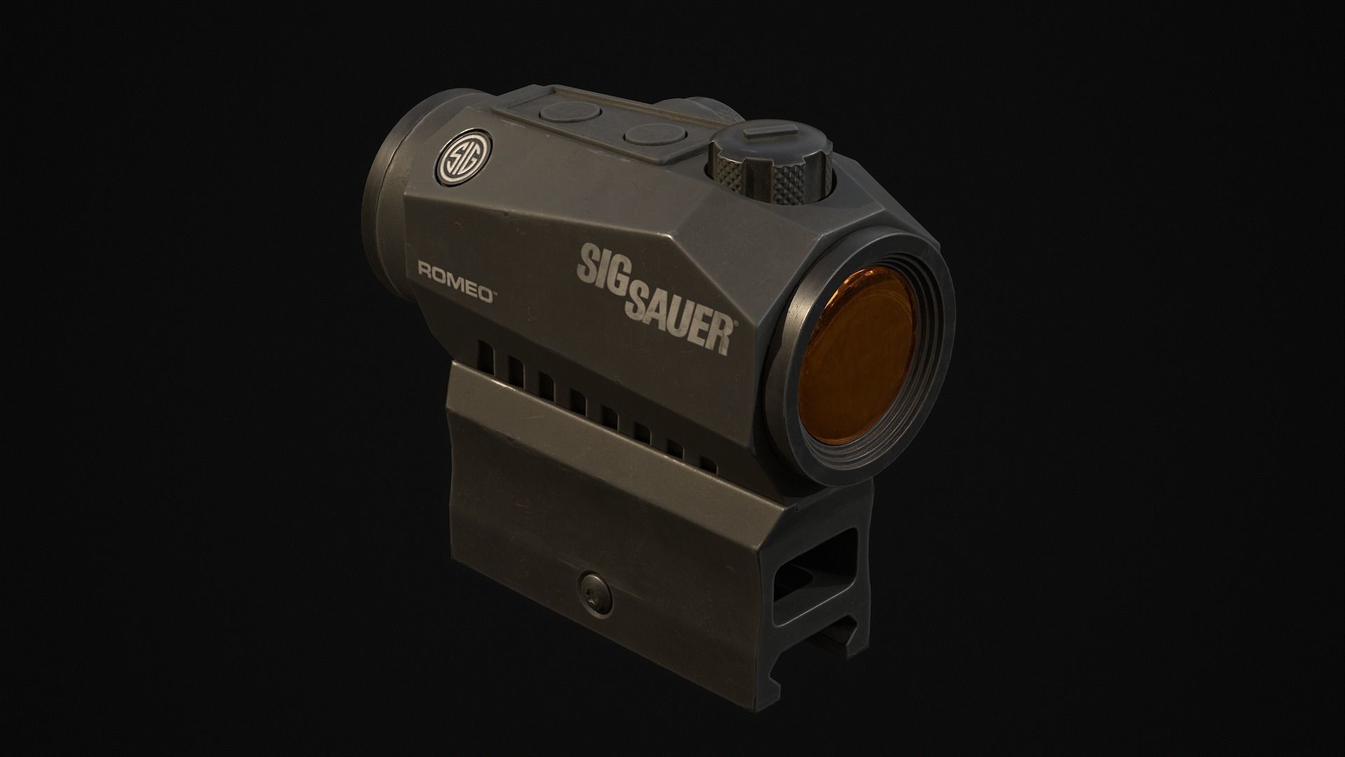 3d model sig sauer romeo 5 vr ar low poly cgtrader