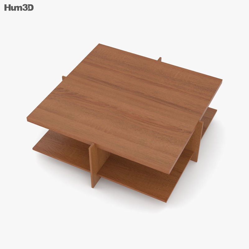 Frank Lloyd Wright Lewis Coffee table 3D model CGTrader