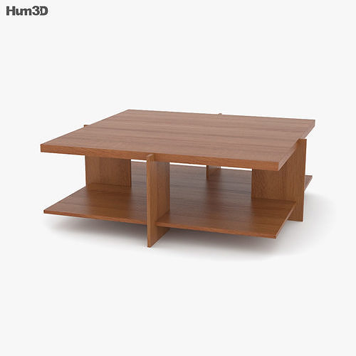 Frank Lloyd Wright Lewis Coffee table 3D model CGTrader