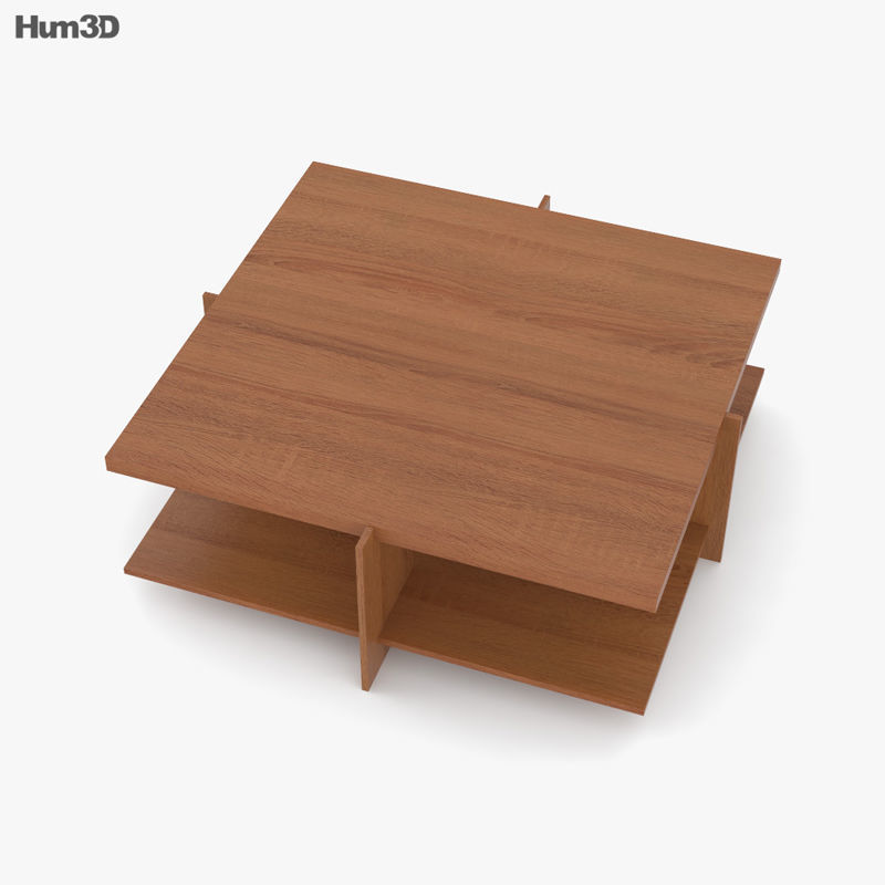 Frank Lloyd Wright Lewis Coffee table 3D model CGTrader