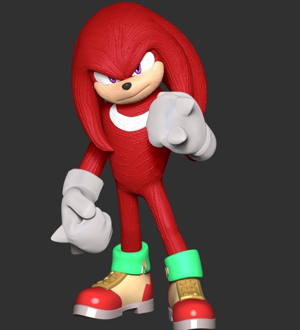 Knuckles - Sonic the Hedgehog 3D model 3D printable | CGTrader