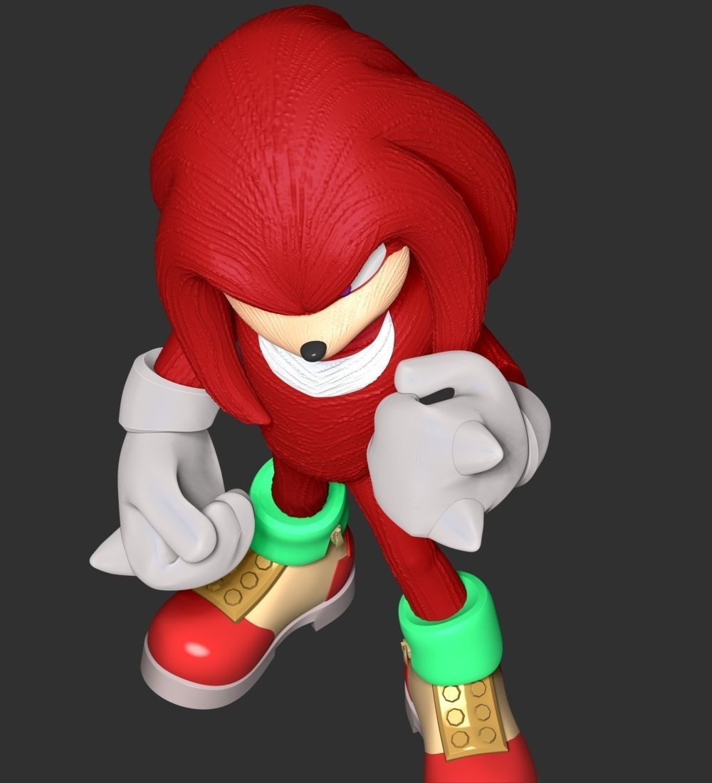 Knuckles - Sonic the Hedgehog 3D model 3D printable | CGTrader