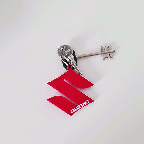 Suzuki IV Keychain 3D model 3D printable CGTrader