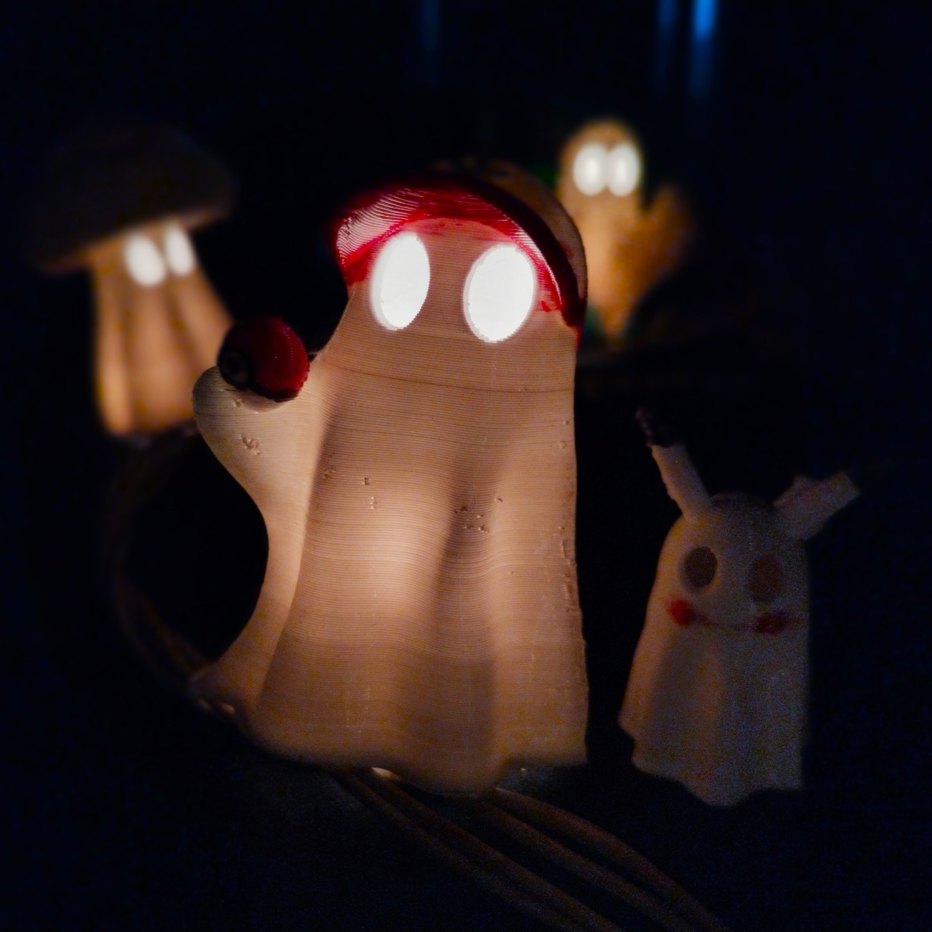 Cute little Boo cosplaying Ash and Pikachu 3D model 3D printable | CGTrader