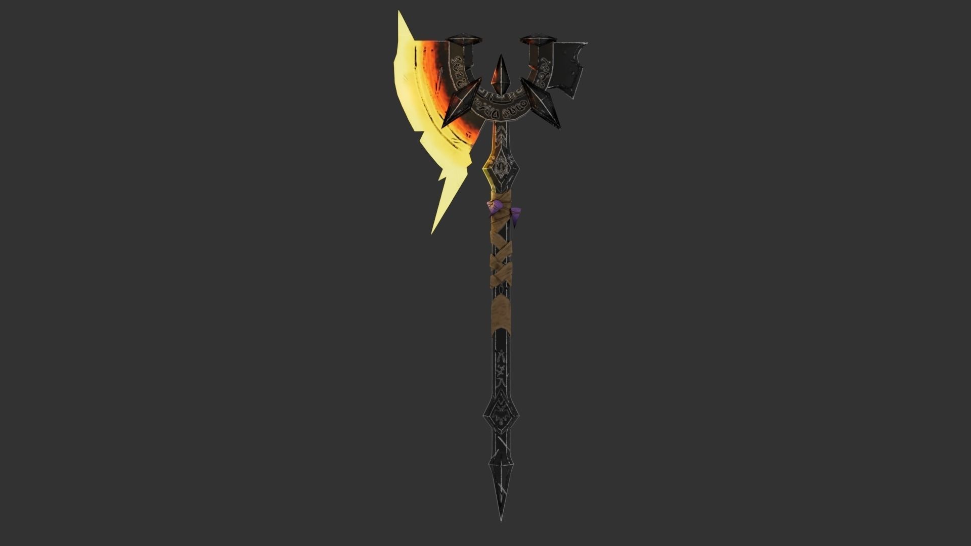 3D model Mythical lava melee weapon VR / AR / low-poly | CGTrader