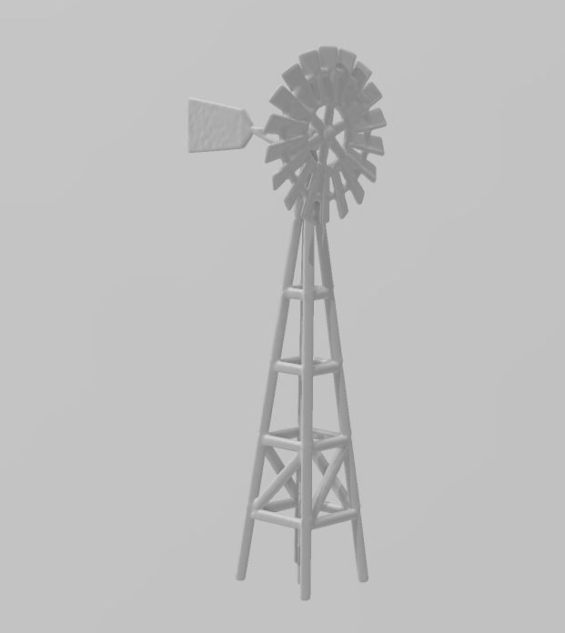 Windmill 3d Pattern Farm Windmill by Outland Models 3D Printable 3D model 3D printable ...