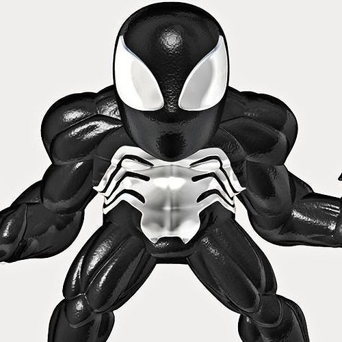 Peter Parker Venom Black suit Marvel Spider Man 3D model 3D printable
