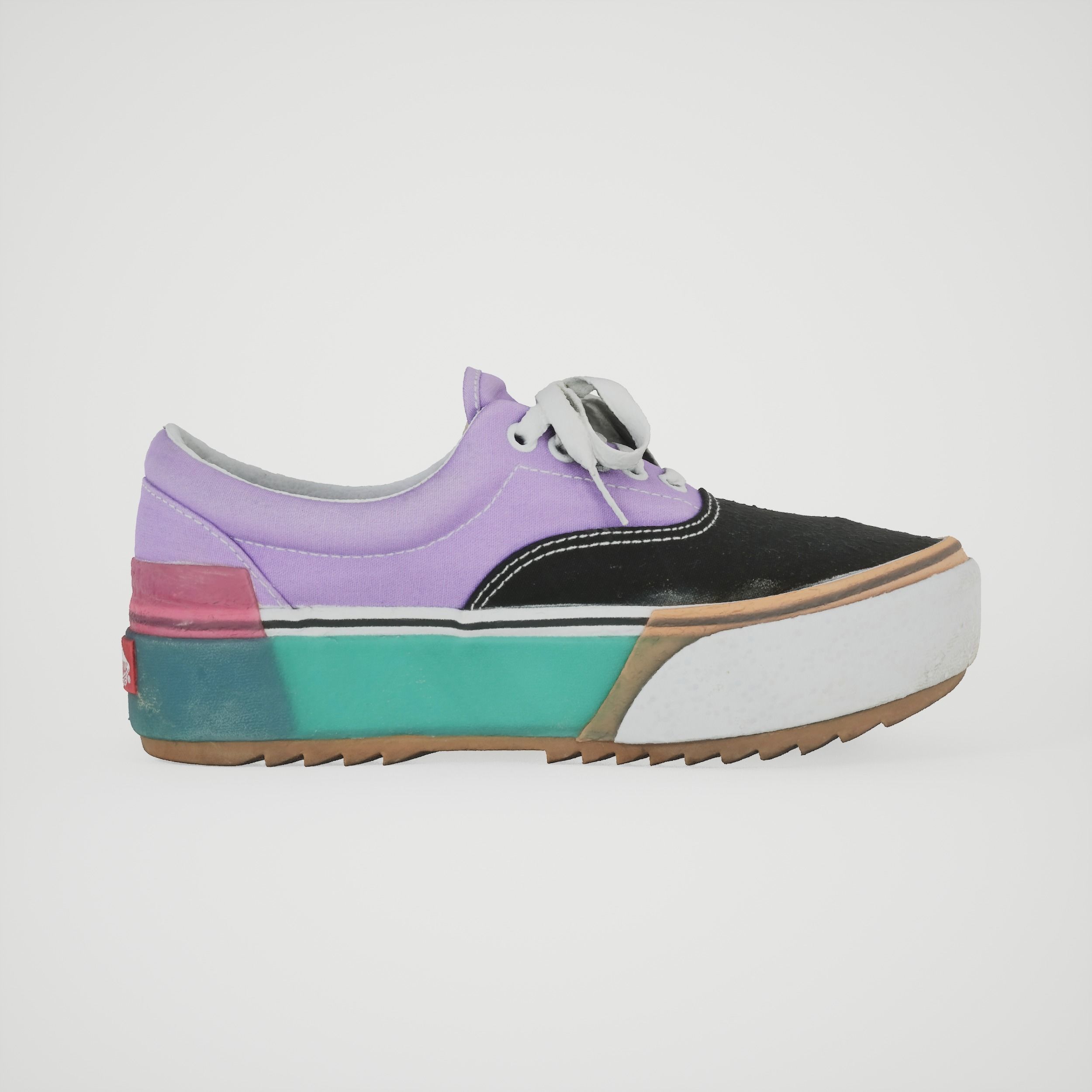 sneakers with purple