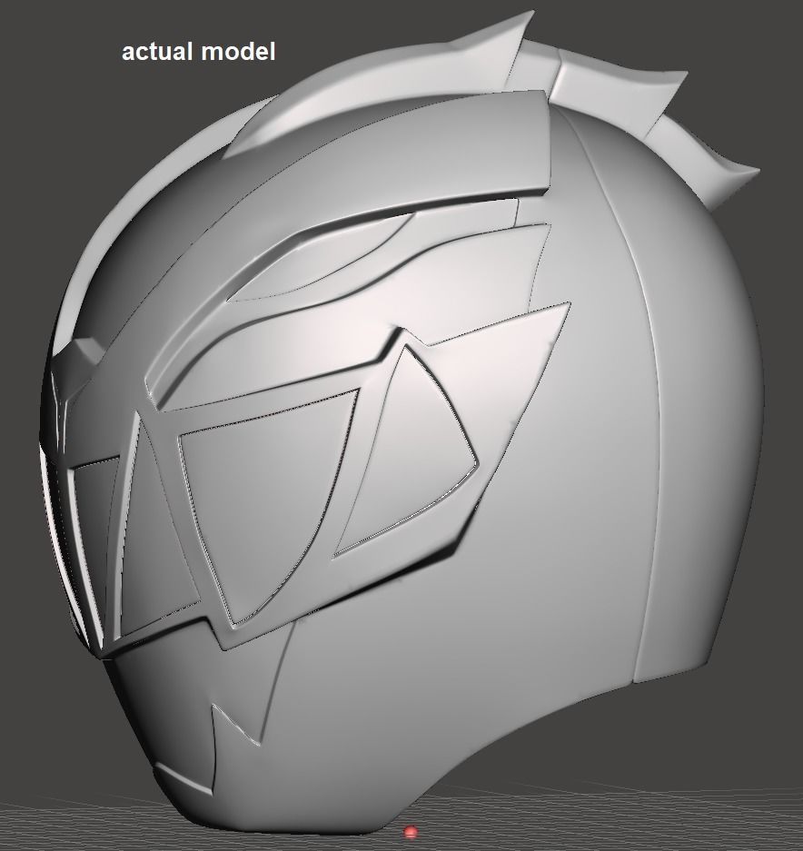 Power Rangers Dino Fury Red Ranger helmet 3D model 3D printable | CGTrader