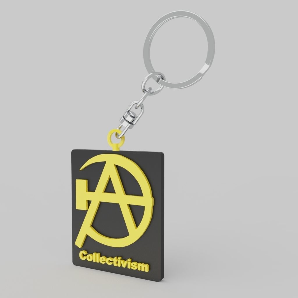 Collectivism Symbol 3D Printable Key chain Model 3D model 3D printable ...