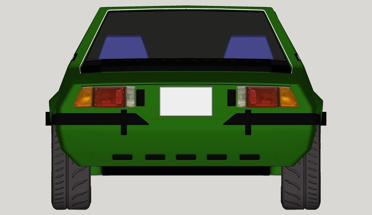 Fiat X19 1976 LoPoly 3D model CGTrader