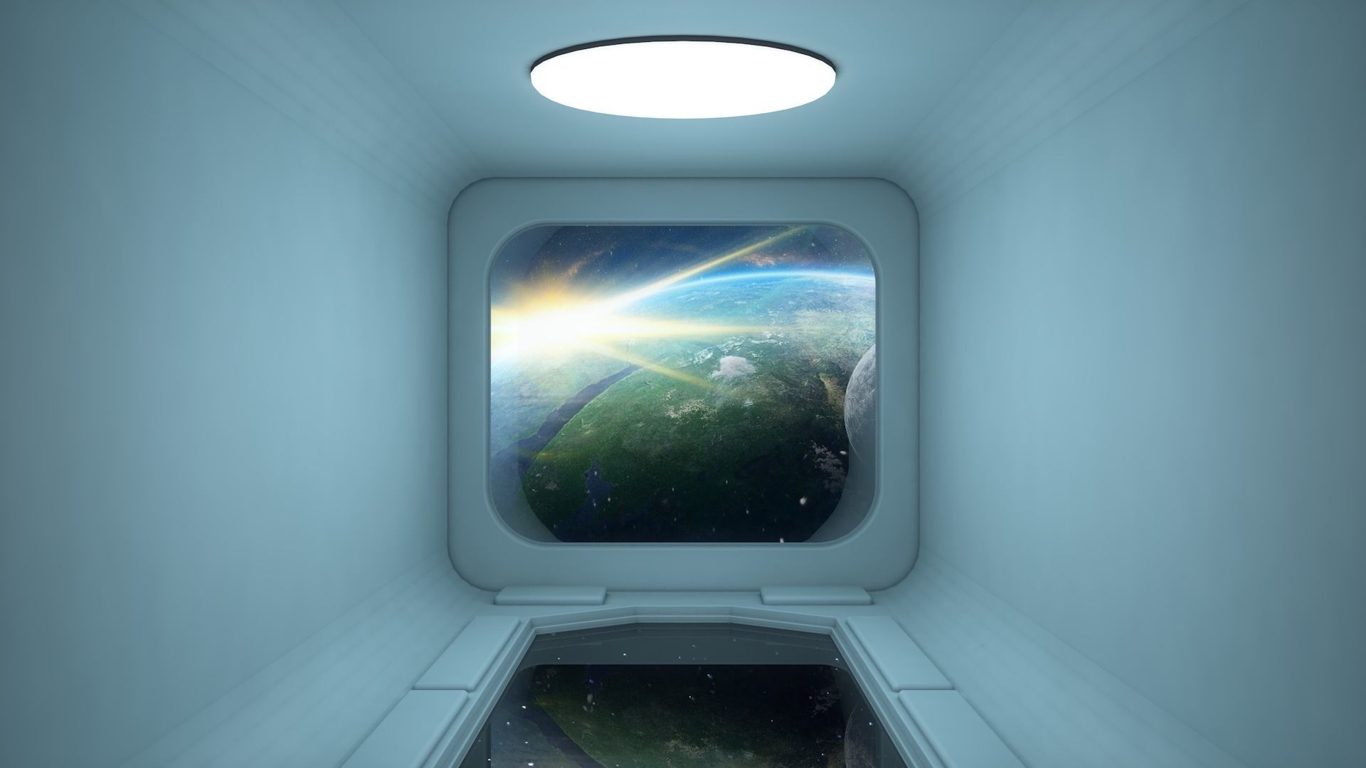4 Sci Fi Room Set 3D model | CGTrader