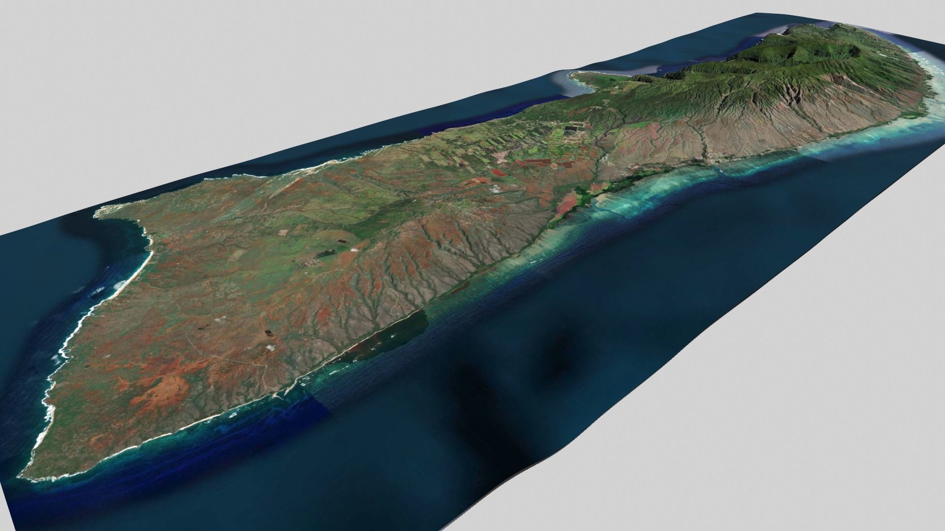 Island of Molokai Kaunakakai Maui County 3D model CGTrader