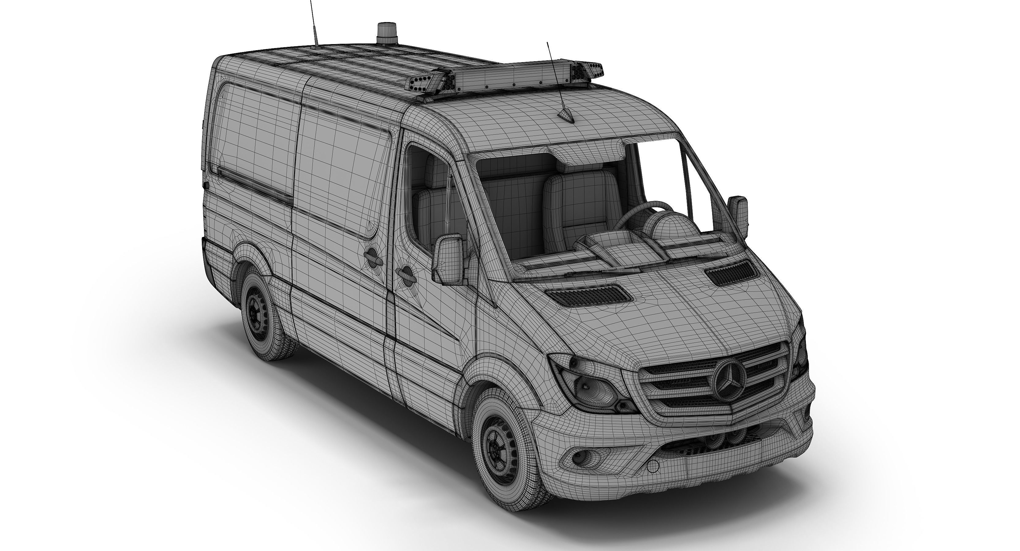 Mercedes-Benz Sprinter Dutch Police 3D model | CGTrader
