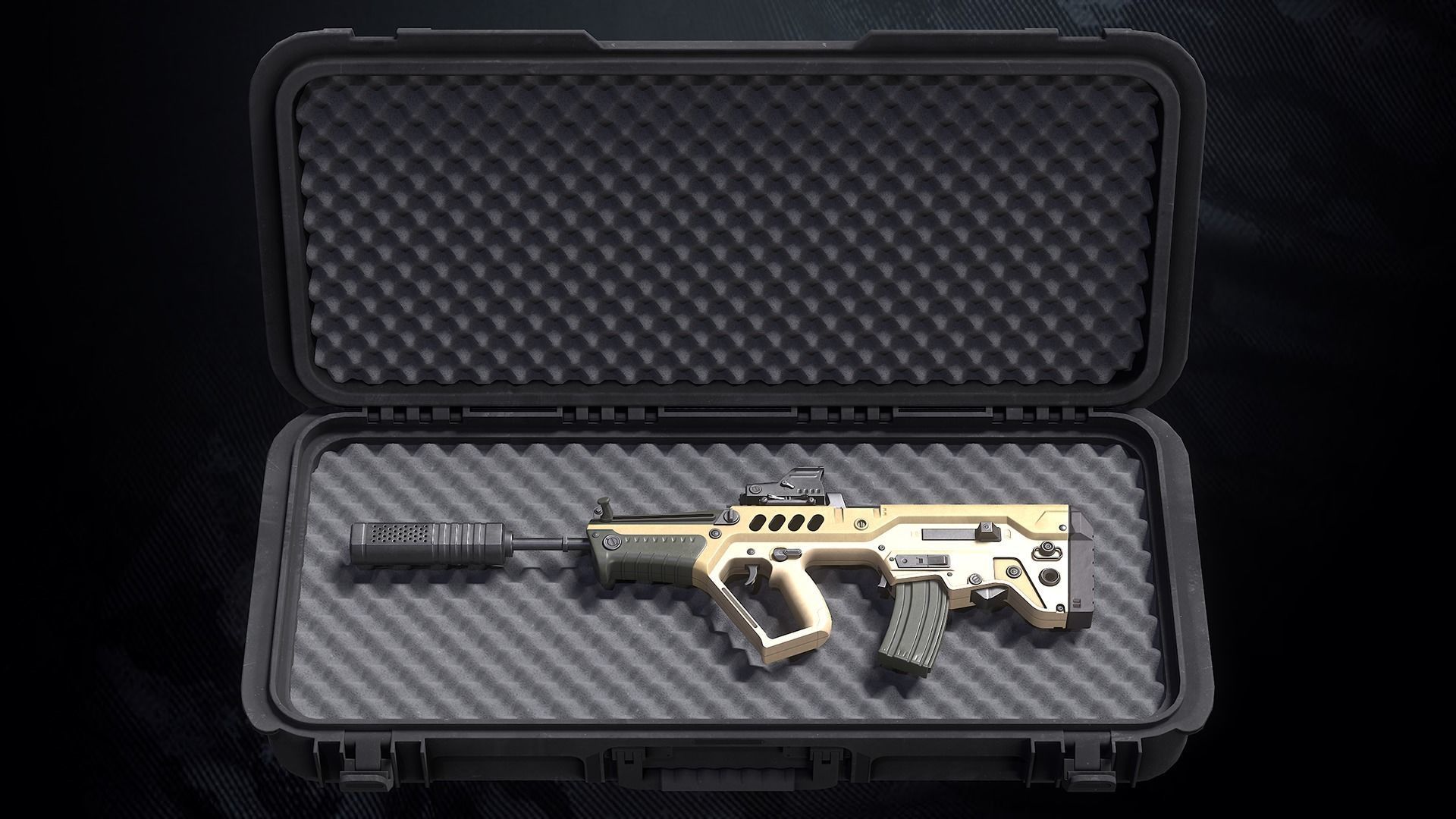 3D model TAR21 Assault Rifle With Hands And Weapon Case VR / AR / low ...