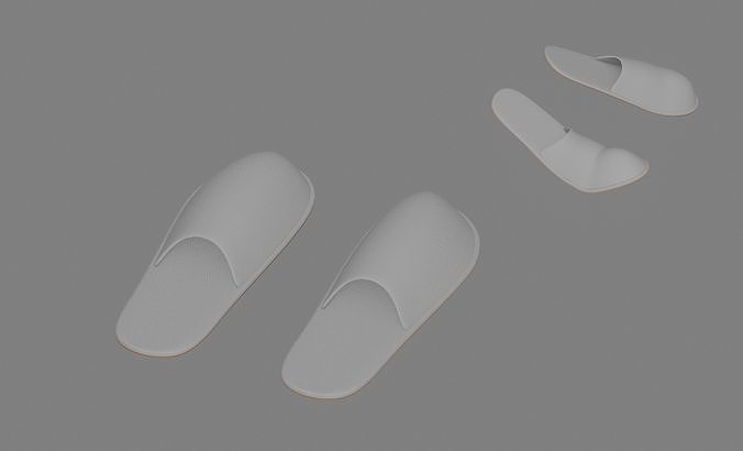 3D model Slippers VR / AR / low-poly | CGTrader
