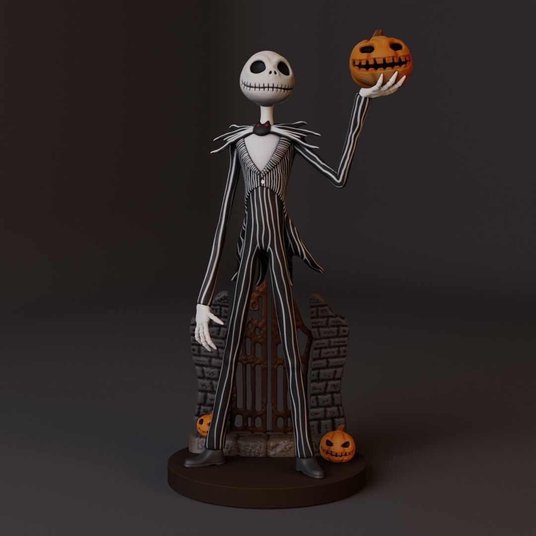 JACK SKELLINGTON 3D model 3D printable | CGTrader