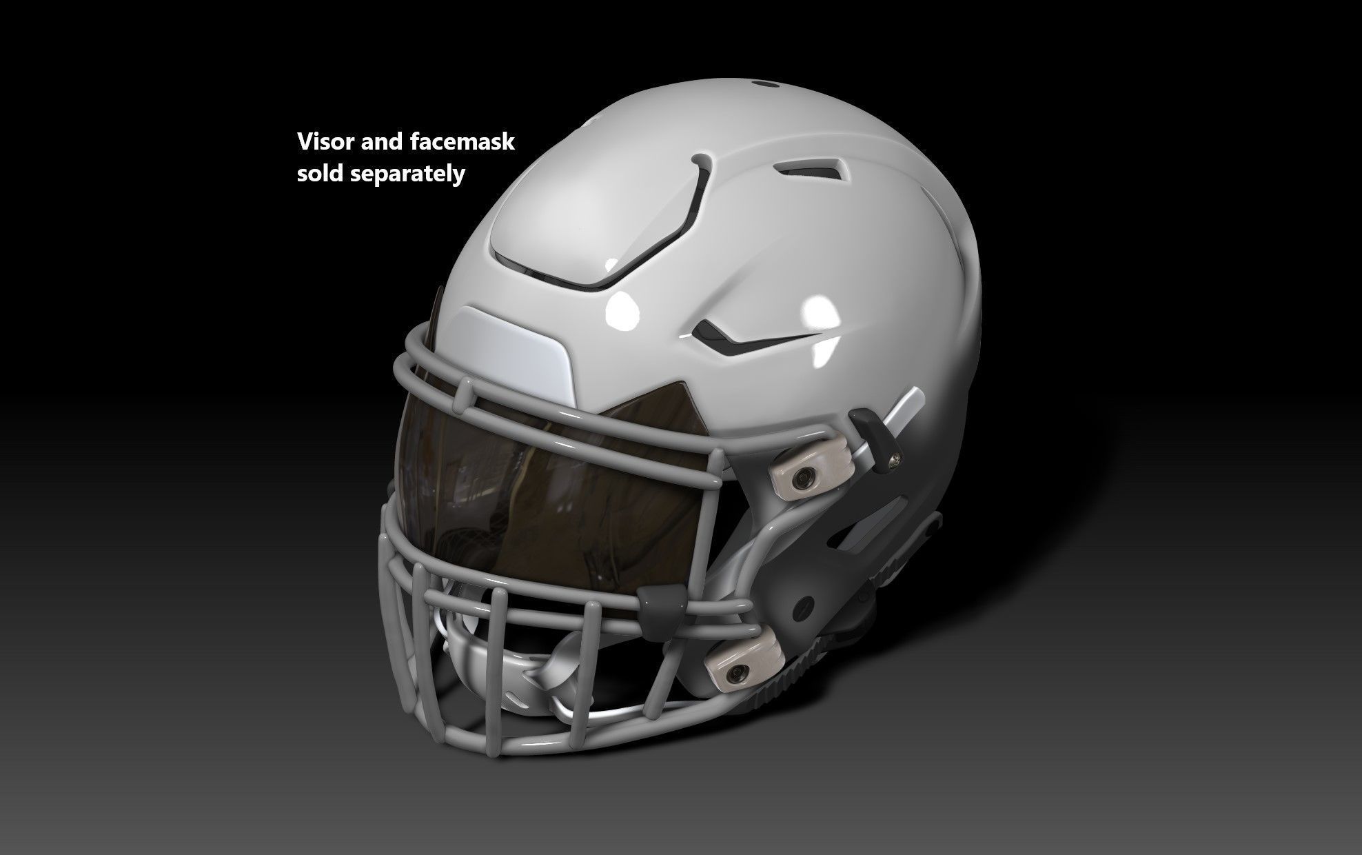 NFL Riddell SPEEDFLEX helmet with padding 3D model 3D printable CGTrader
