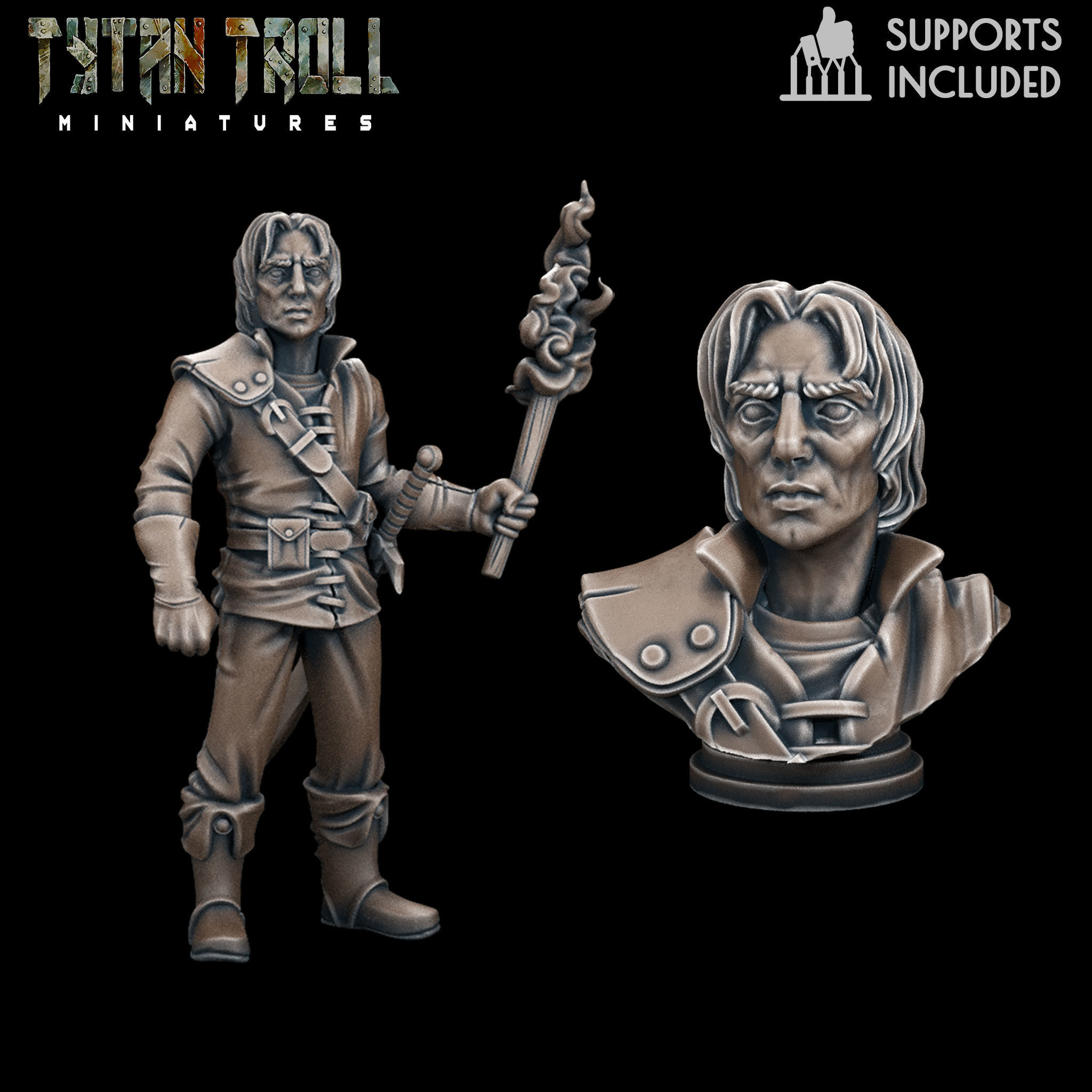 Curse of Strahd - Ismark Mini Bust Combo - Pre-Supported 3D model 3D ...