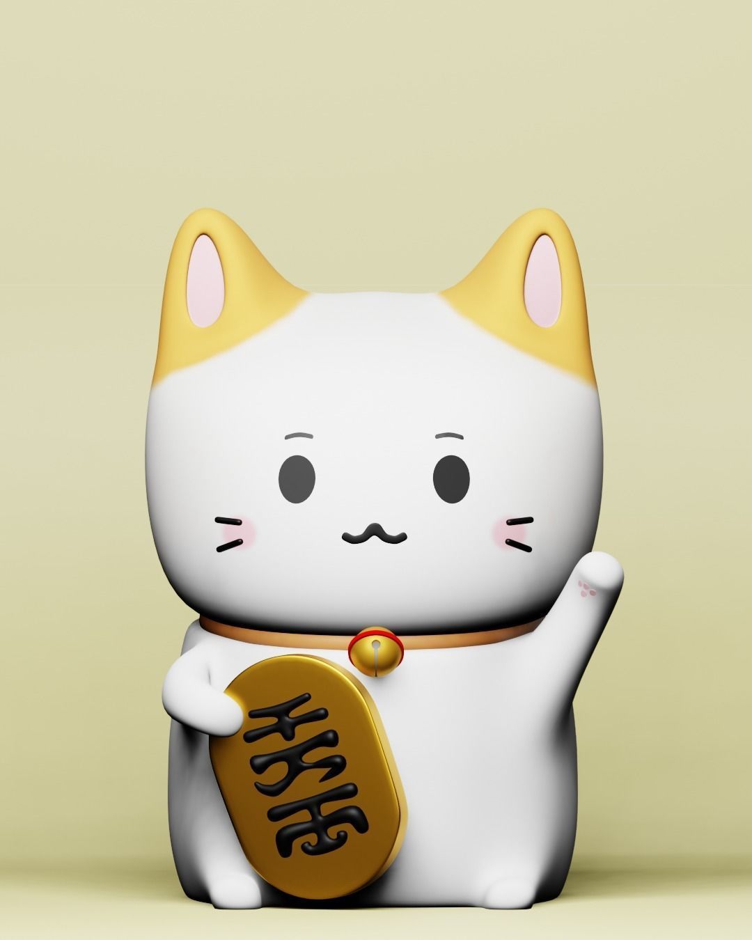 LuckyCat 3D model 3D printable | CGTrader