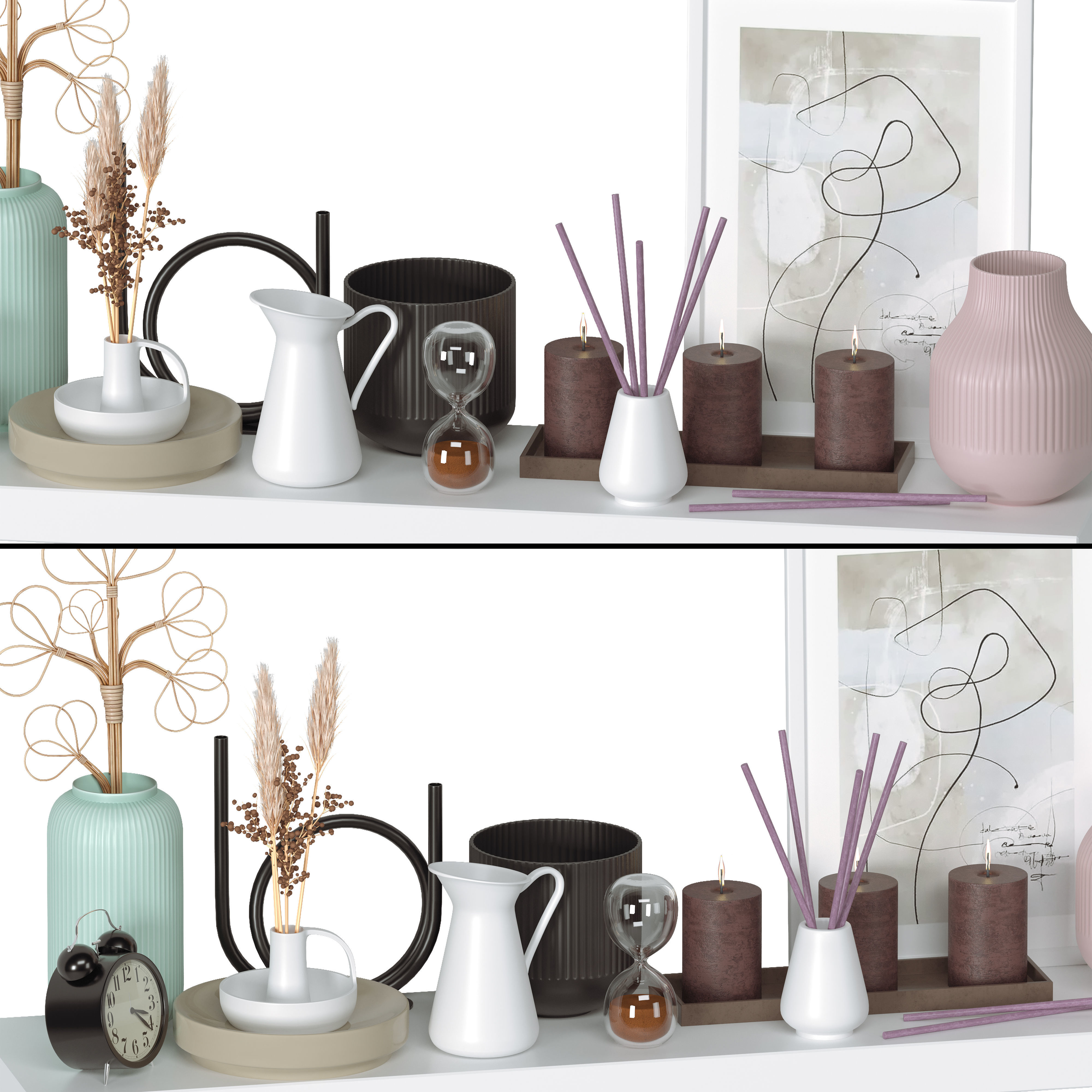 IKEA Decorative set 01 3D model CGTrader