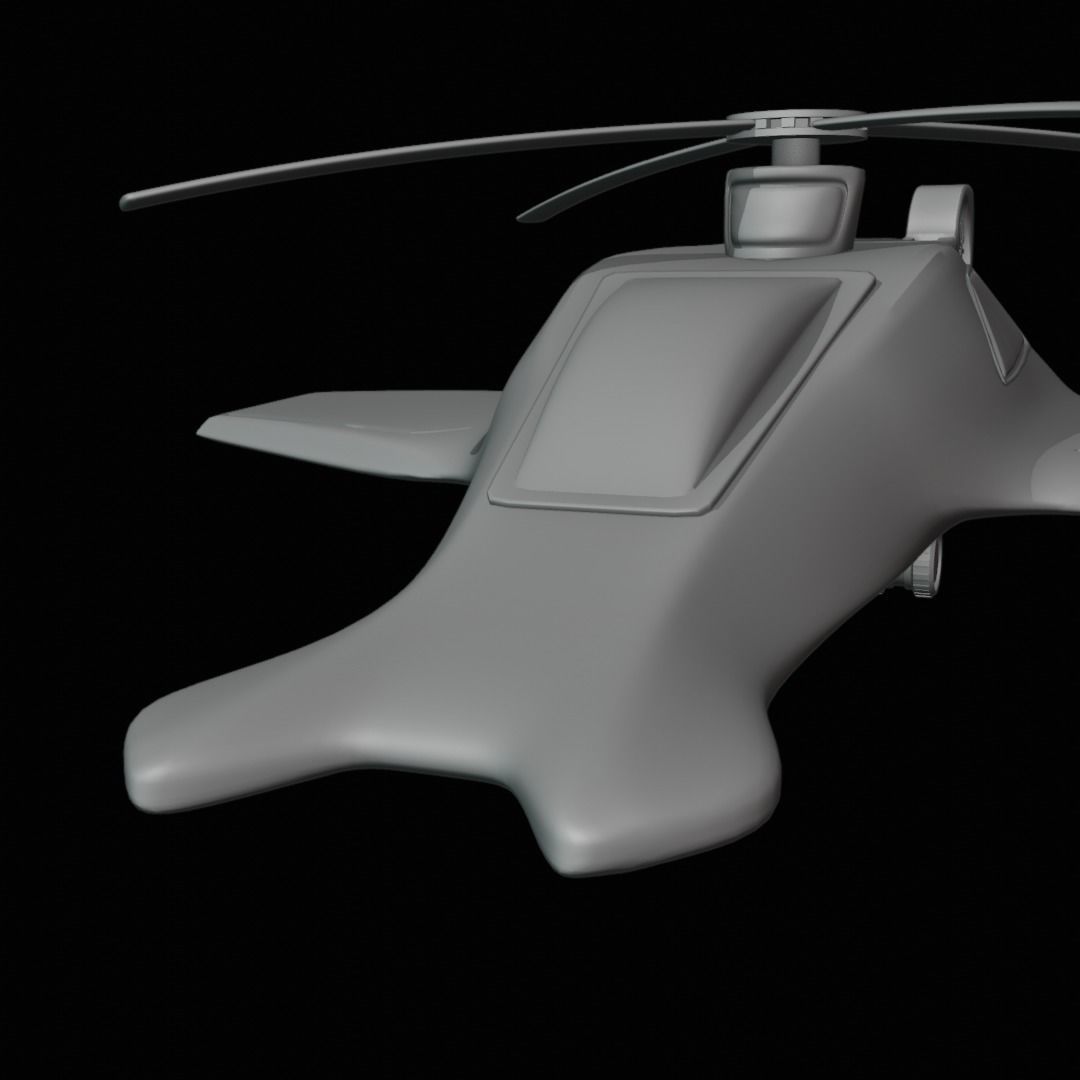 Sleek and Powerful 3D-Printable Helicopter Model 3D model 3D printable ...