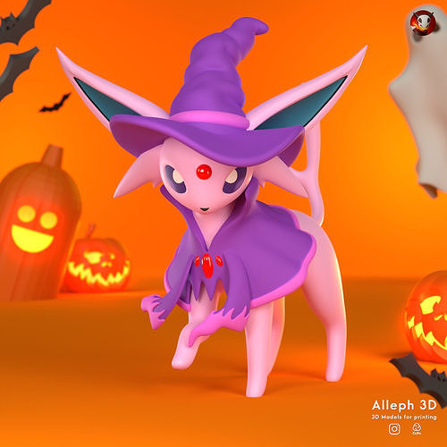 POKEMON ESPEON HALLOWEEN 2023 3D model 3D printable | CGTrader