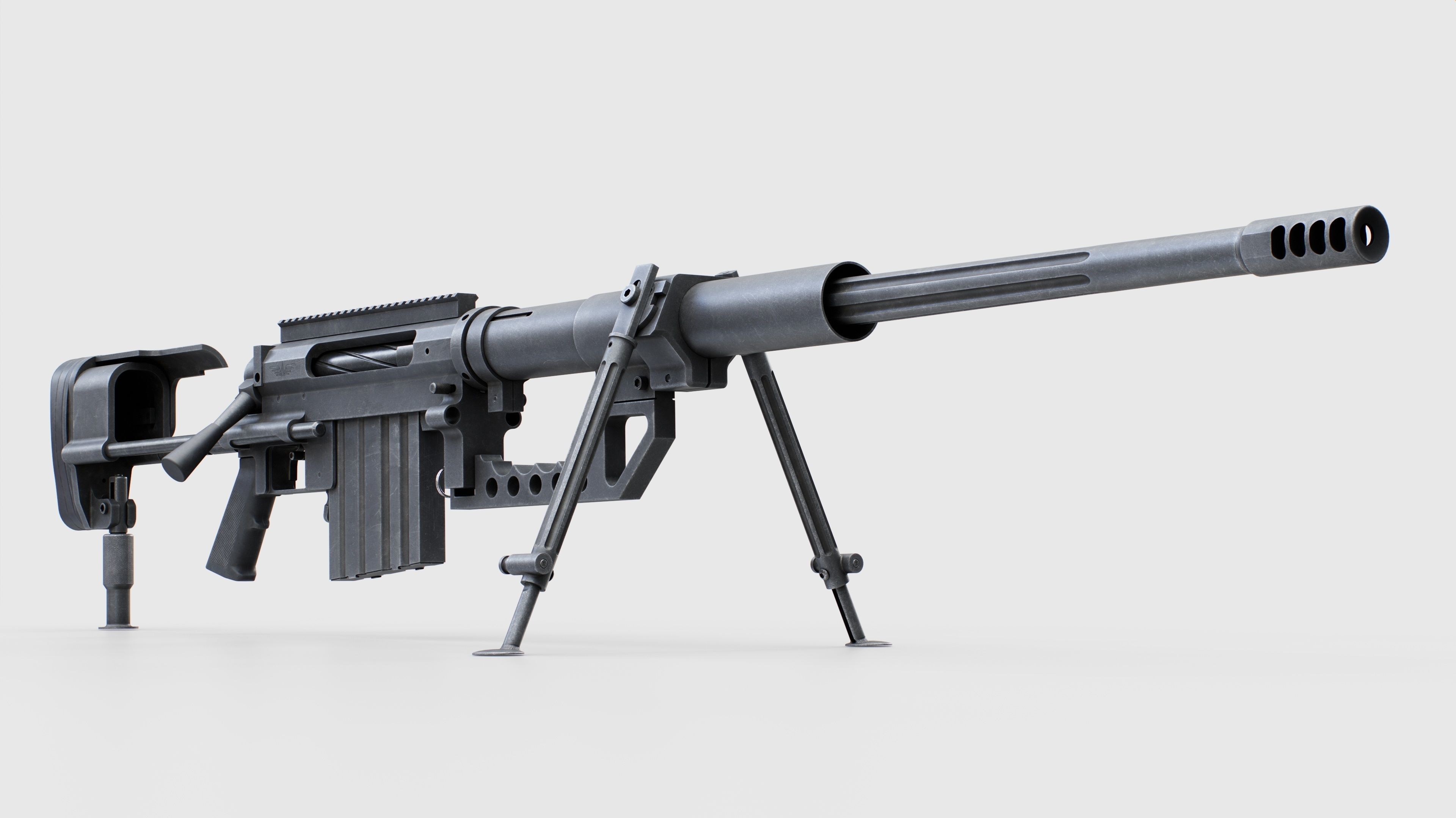 3D model CheyTac M200 Intervention Sniper Rifle VR / AR / low-poly ...