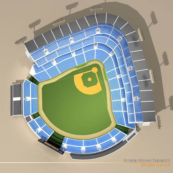 Baseball stadium 3D model CGTrader