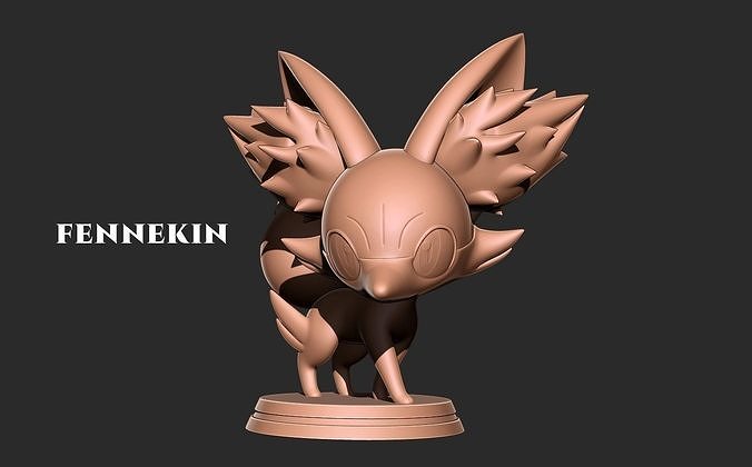 Pokemon - fennekin 3D model 3D printable | CGTrader