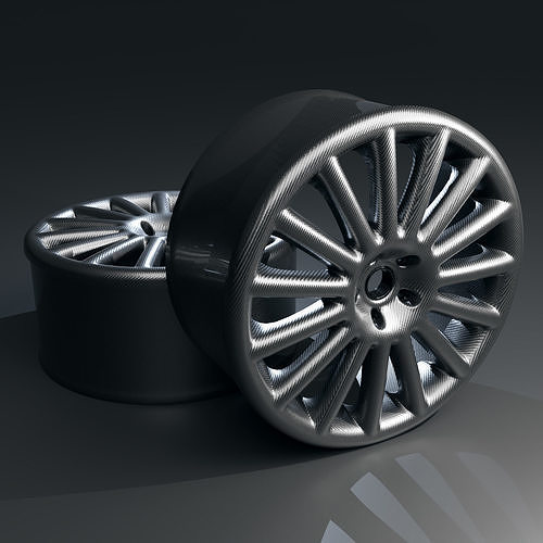 Carbon Fiber Alloy Wheels 3D model | CGTrader