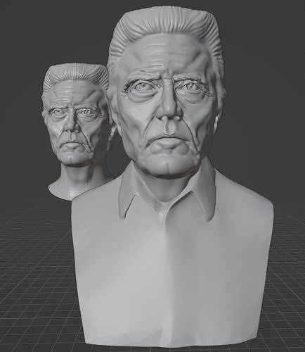 Christopher Walken 3D model 3D printable | CGTrader