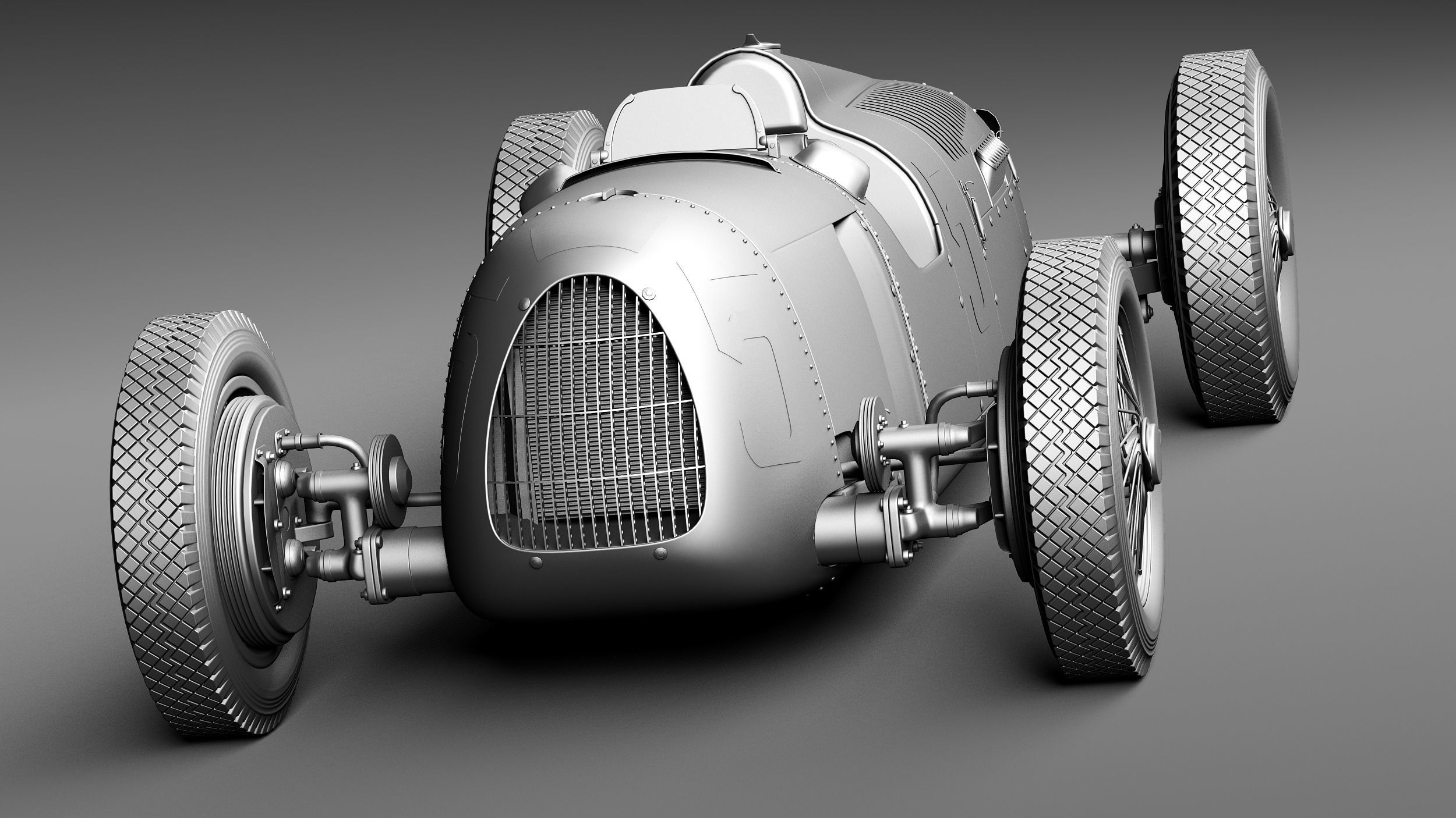 Auto Union Type C 1936 3D model CGTrader