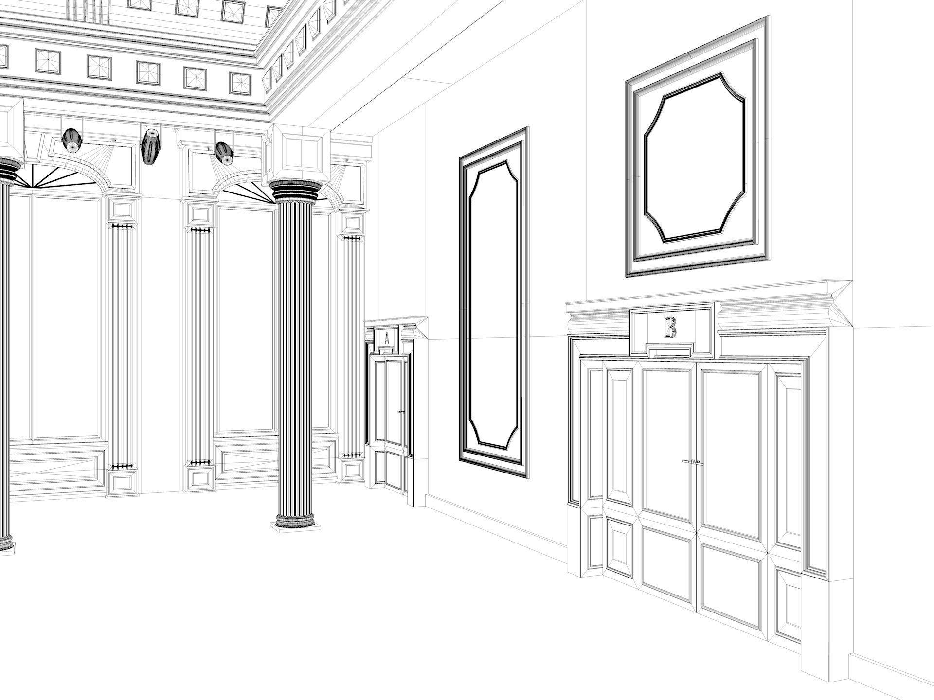 Art Gallery 3 3D model | CGTrader