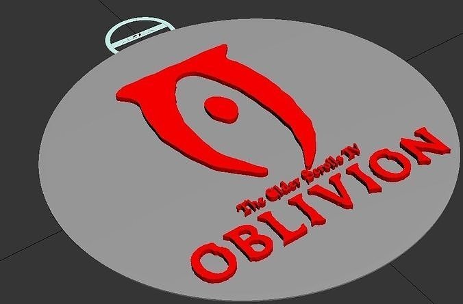 The Elder Scrolls IV Oblivion Logo Keychain 3D model 3D printable ...