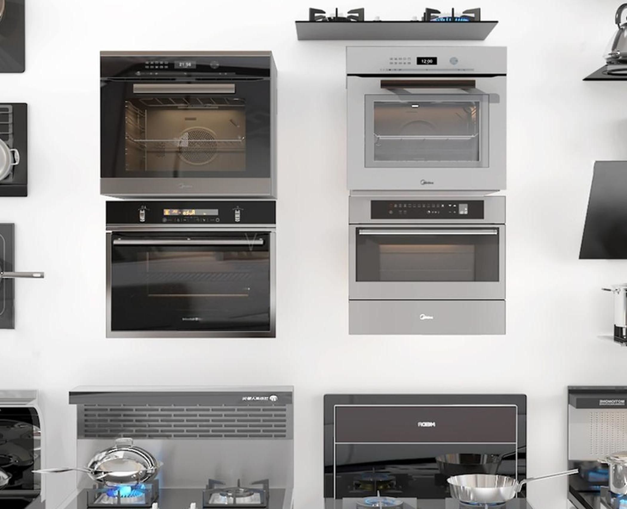 oven hood Modern microwave integrated 3D model CGTrader