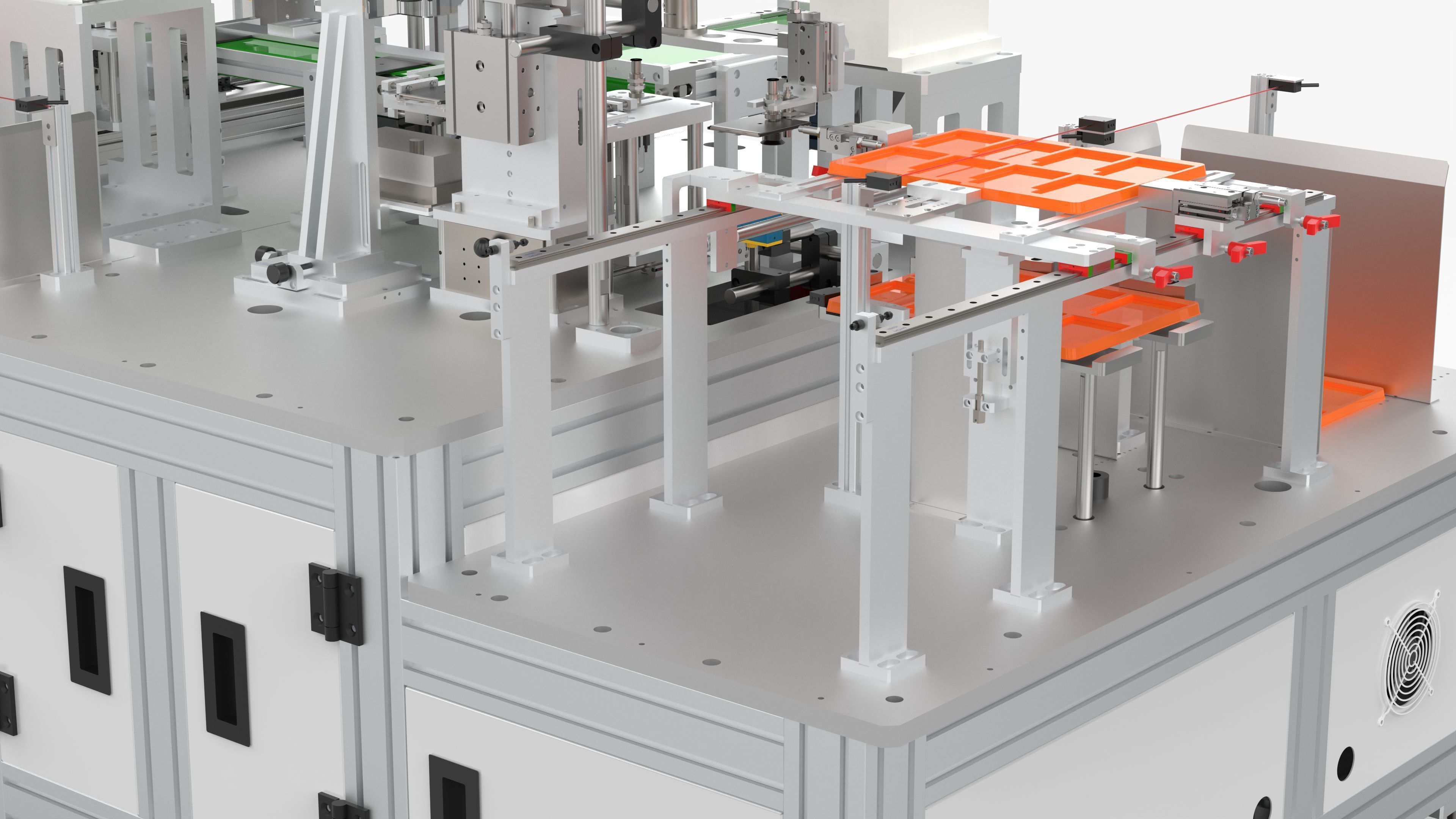 Automatic Battery Cell Welding Line 3D model | CGTrader