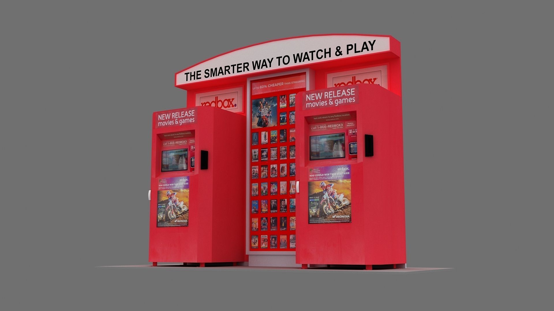 Redbox Vending Machine 3D Model 3D model | CGTrader
