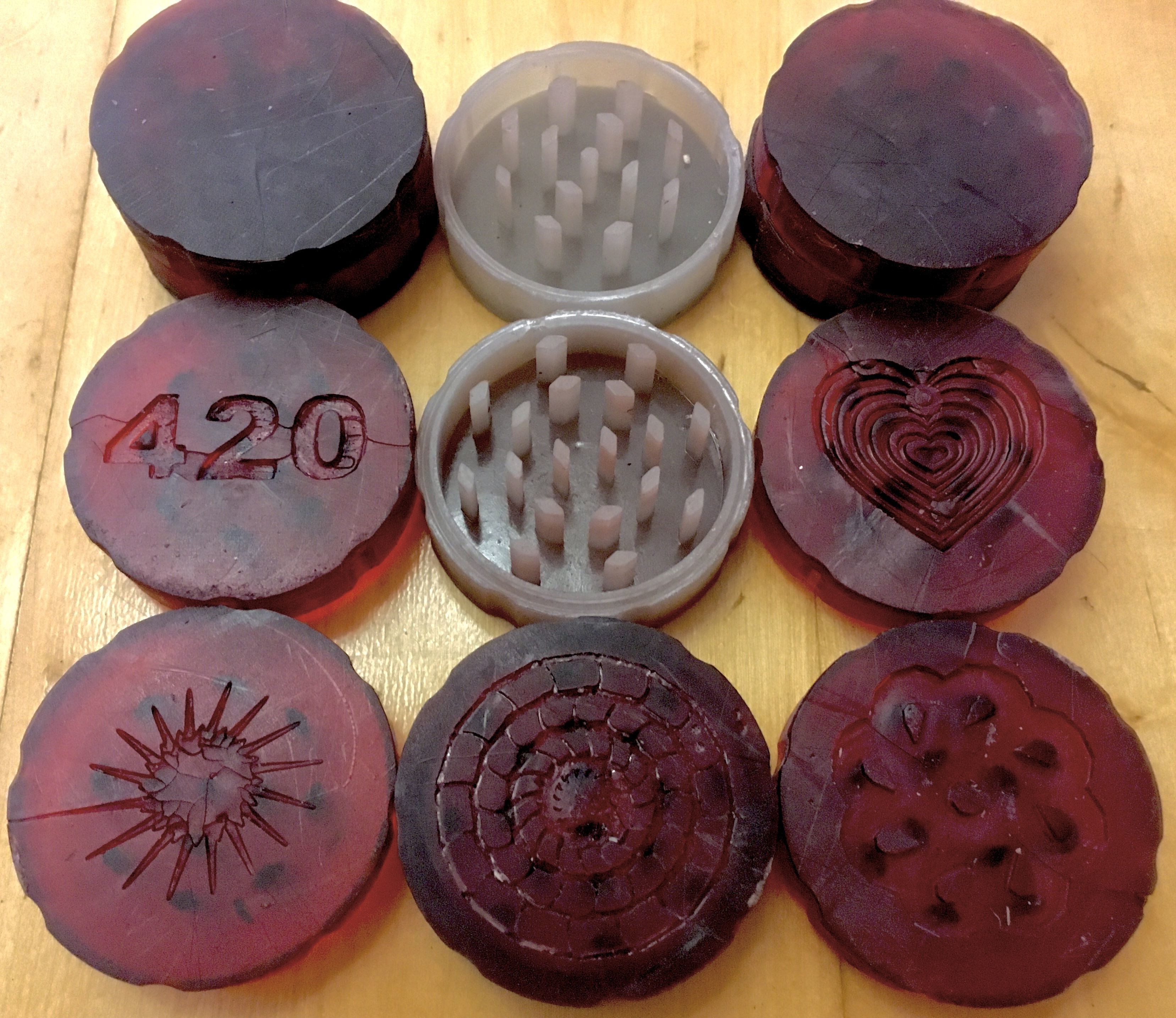 12 Different Weed Crusher Designs Cannabis Grinder Multipack 3D model