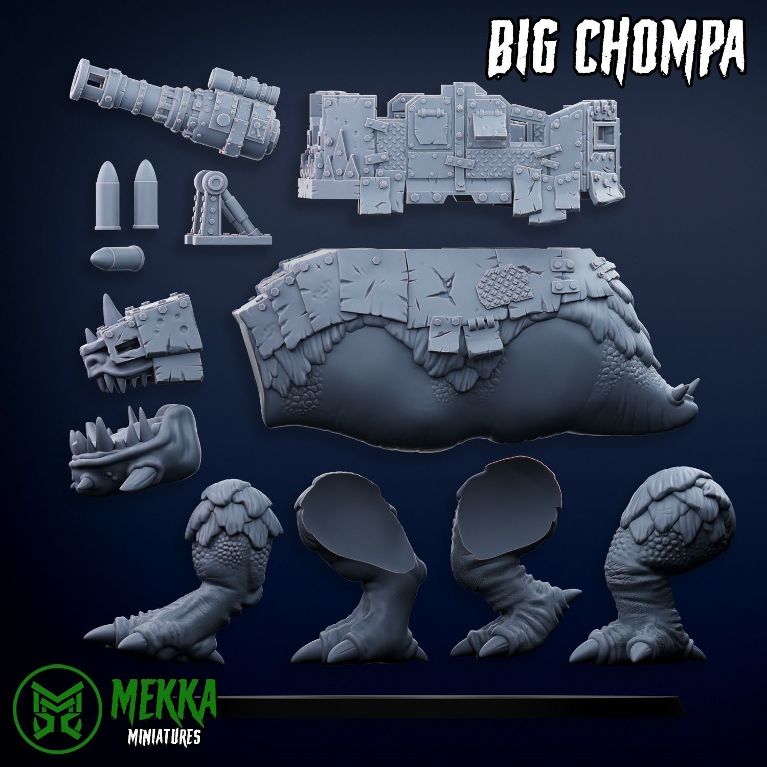 Big Chompa 3D model 3D printable | CGTrader