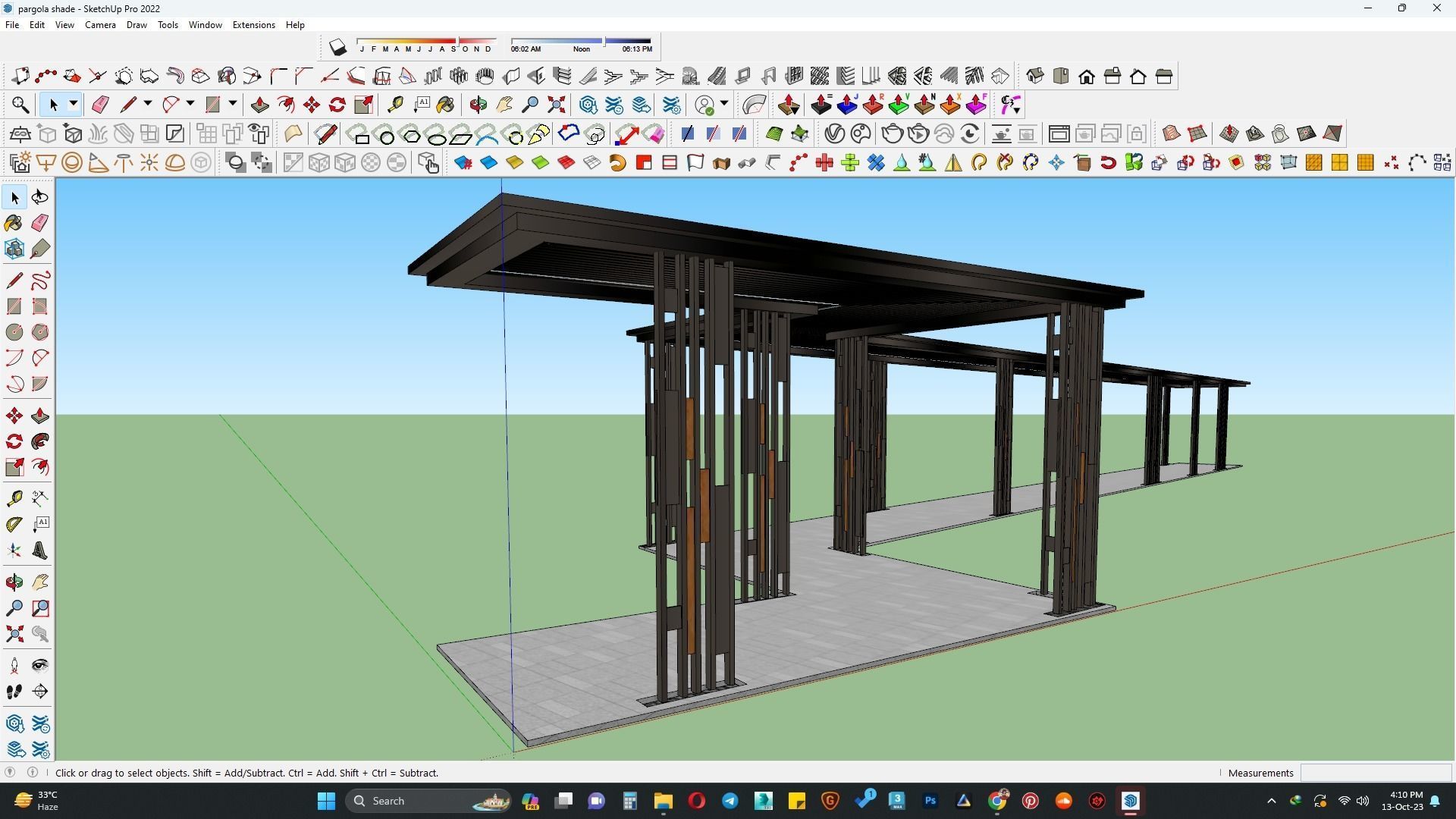 pargola-3d-sketchup-model-3d-model-cgtrader
