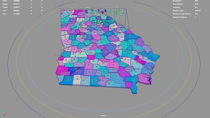 Georgia United States USA Map Region 3D Model Geography 3D Model Rigged Georgia United States Usa Map Region 3d Model Geography 3d Model B0a808058b