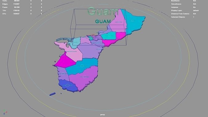 Guam United States USA Map Region 3D Model Geography Political 3D Model Guam United States Usa Map Region 3d Model Geography Political 3d Model E39961a9f8