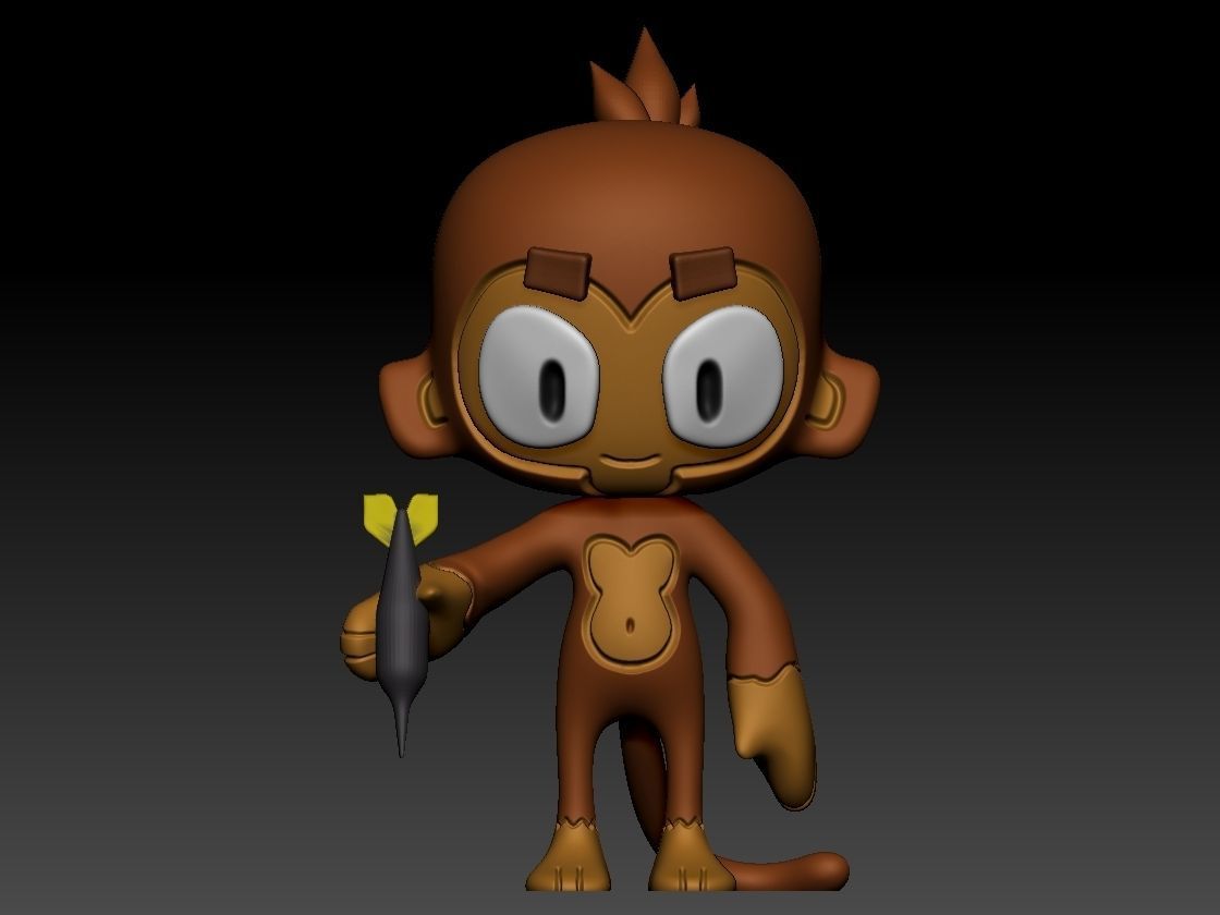 Dart Monkey 3D model 3D printable CGTrader