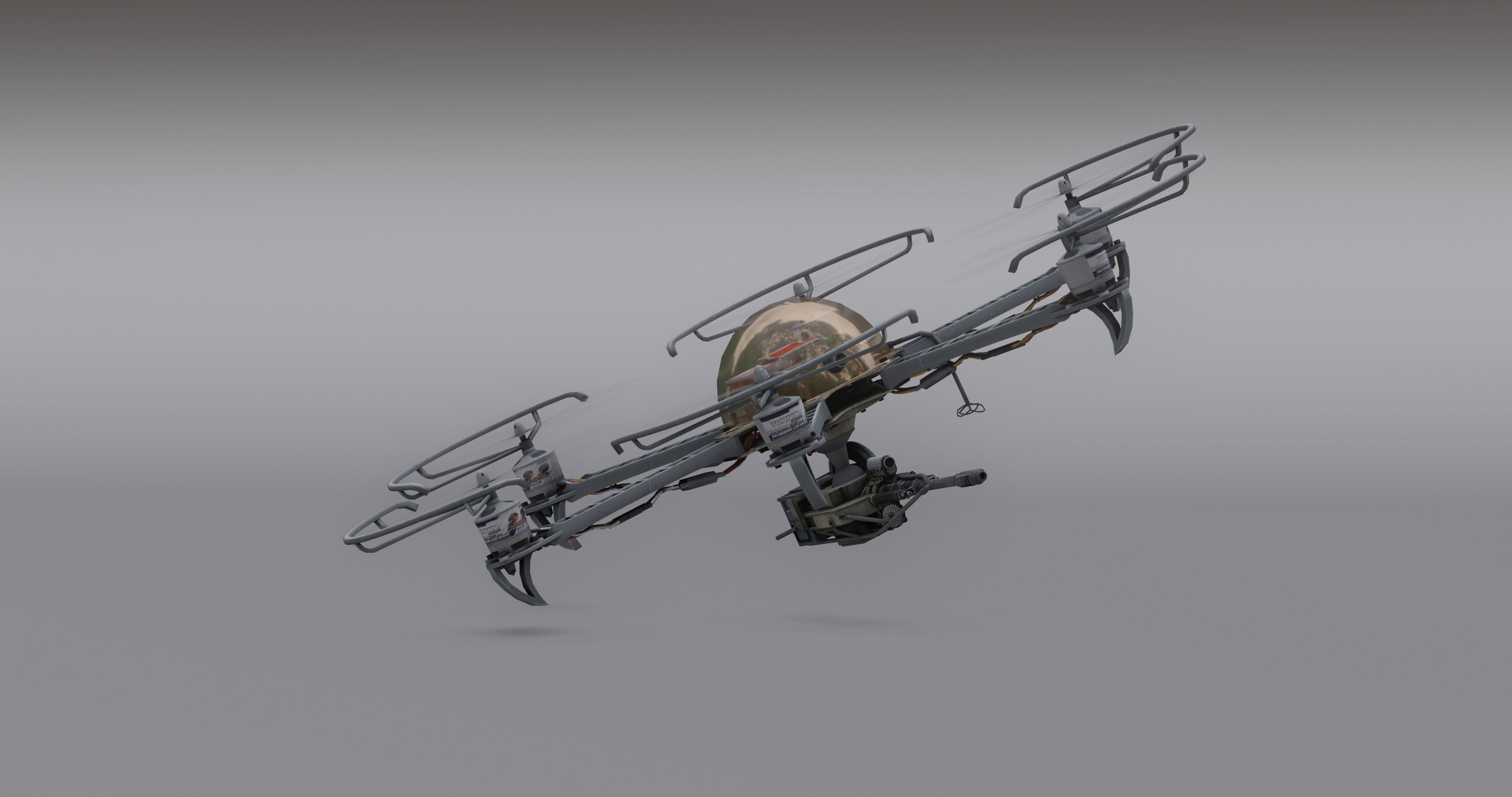 3D model Drone attack - camikaze for blender VR / AR / low-poly | CGTrader
