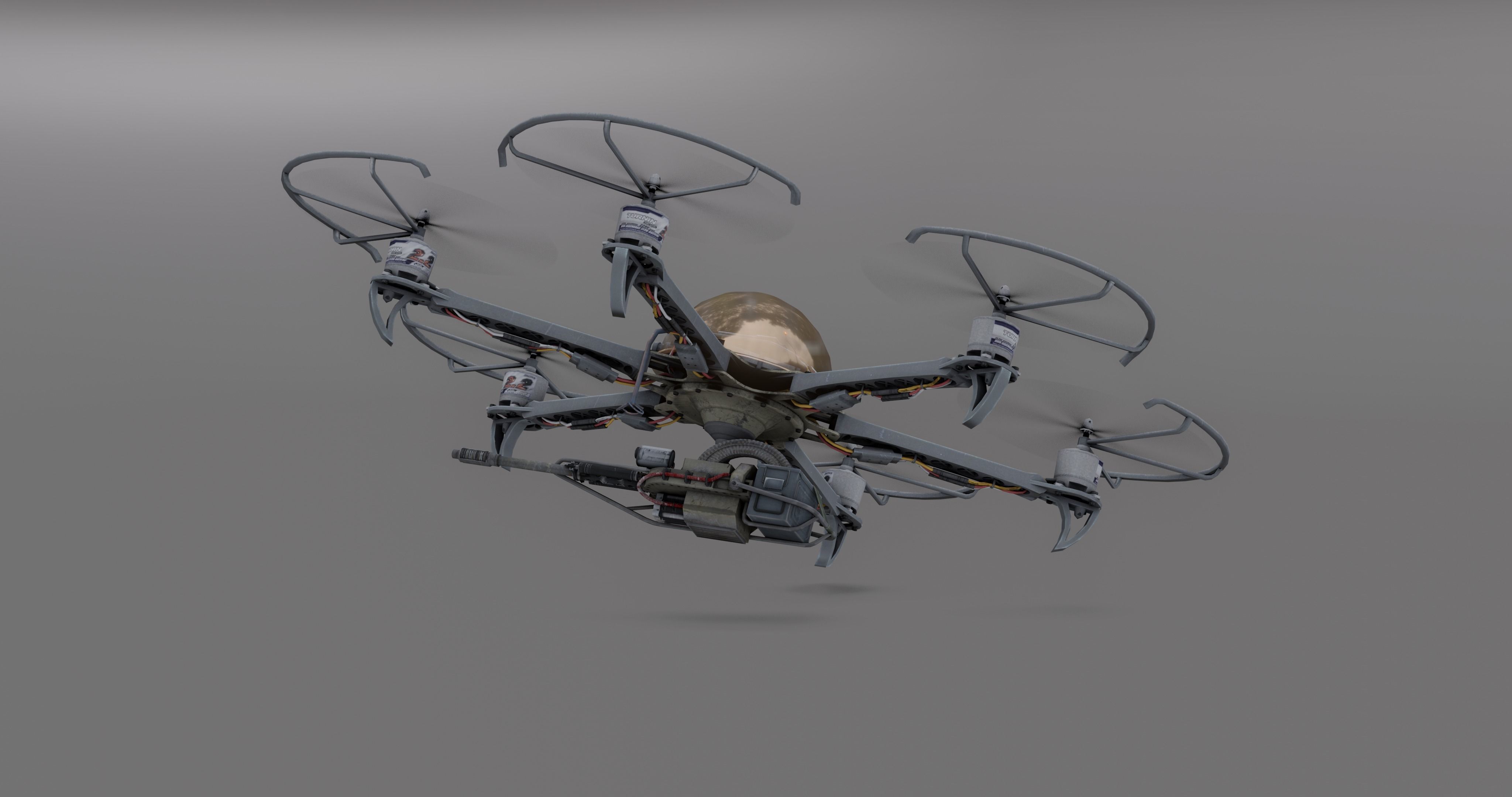 3D model Drone attack - camikaze for blender VR / AR / low-poly | CGTrader