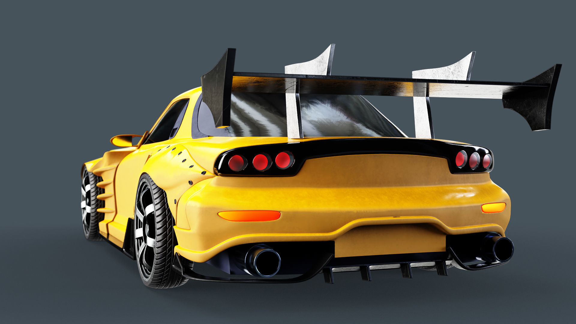 Mazda Racing Model 3D model Race Car Mazda RX 7 VR / AR / low-poly | CGTrader