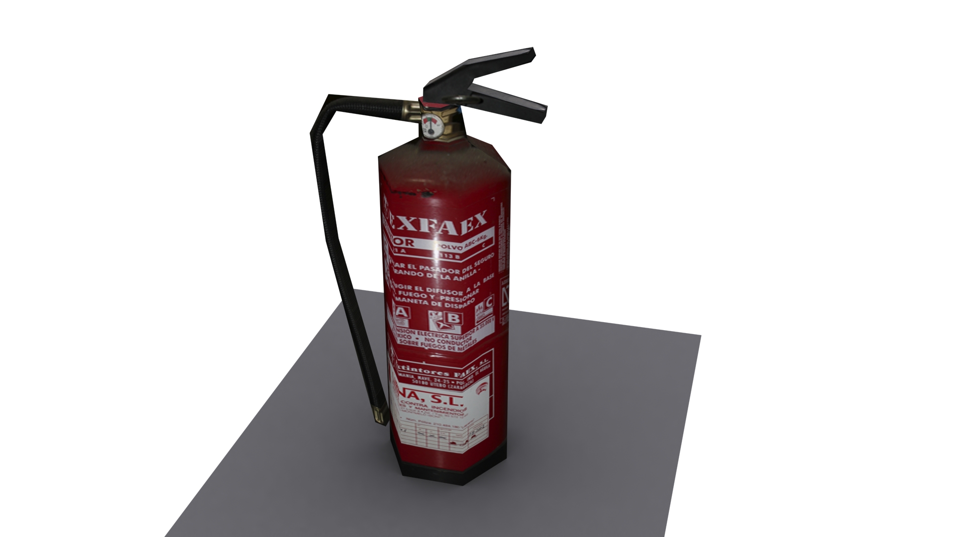Fire Extinguisher Low poly
