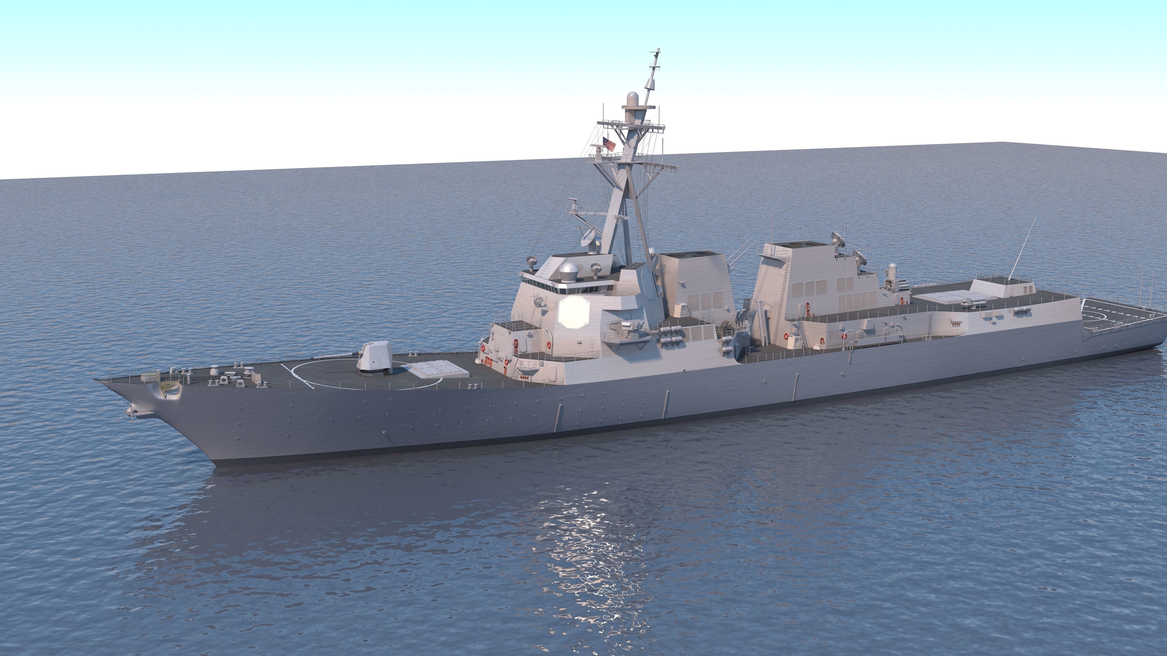 US Navy Arleigh Burke 3D model | CGTrader